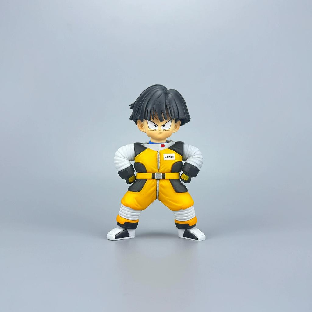 Dragon Ball Anime Q Version Action Figures Astronaut Suit Goku Gohan Krillin Vegeta Collectible Desktop Decoration Statue