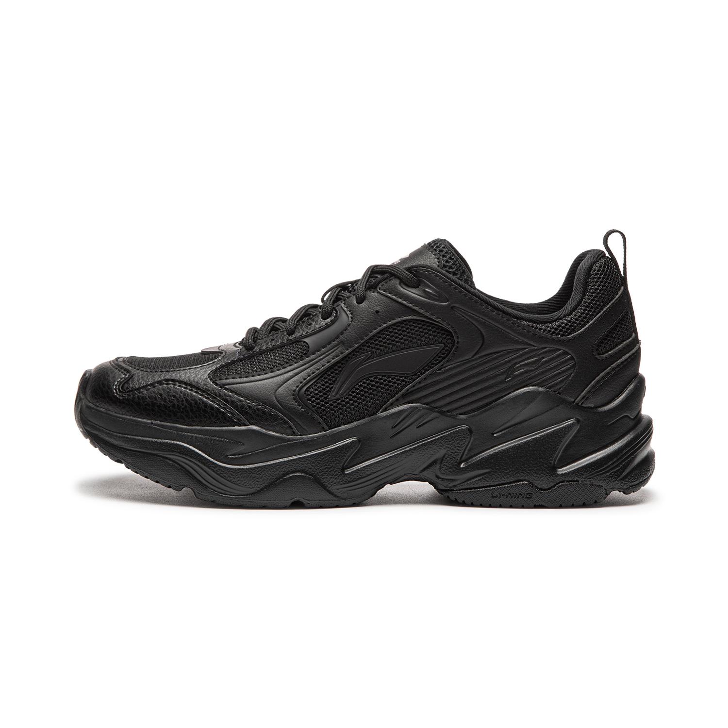 Женские повседневные кроссовки Li Ning Cloud Returns, низкие, серо-черно-белые, AGCW482-6 35