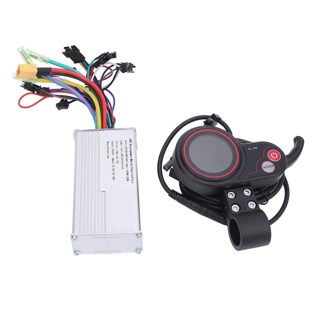 36V 48V 60V 450W 500W Sine Wave Brushless Speed Controller Aluminum Alloy Low Noise SL100 LCD Color Display for