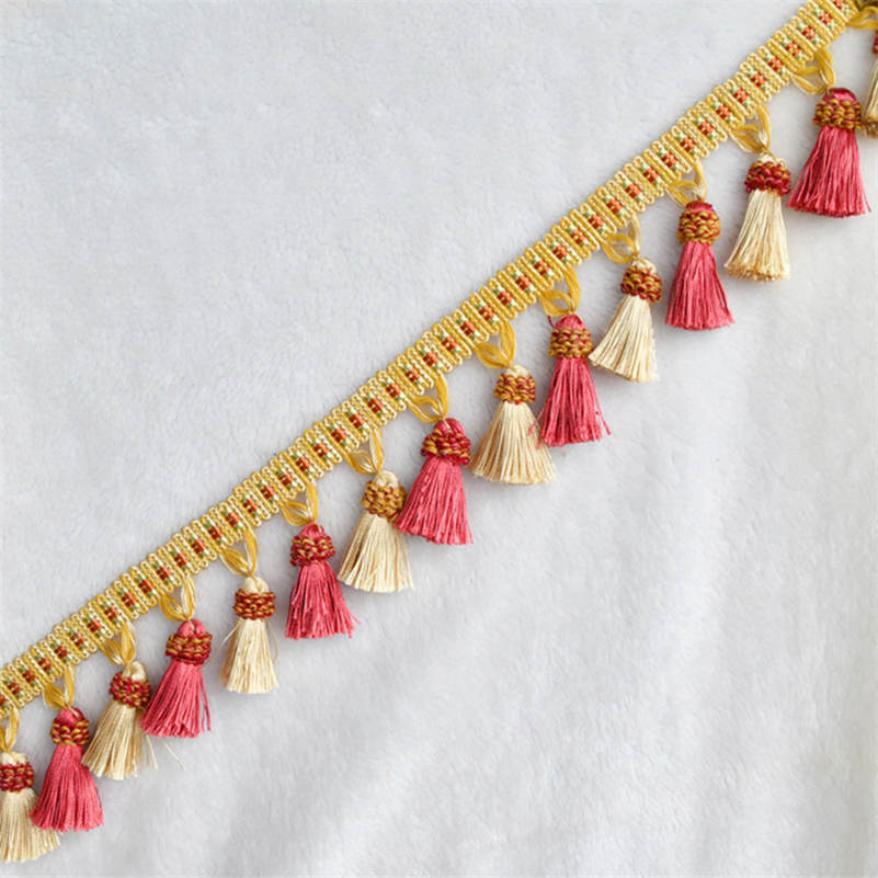 3 Meter Lace Tassel Ribbon Curtain Decor Tassels Trimming Fringes Tassel Lace For Sewing Bed Clothes Curtains Accessories