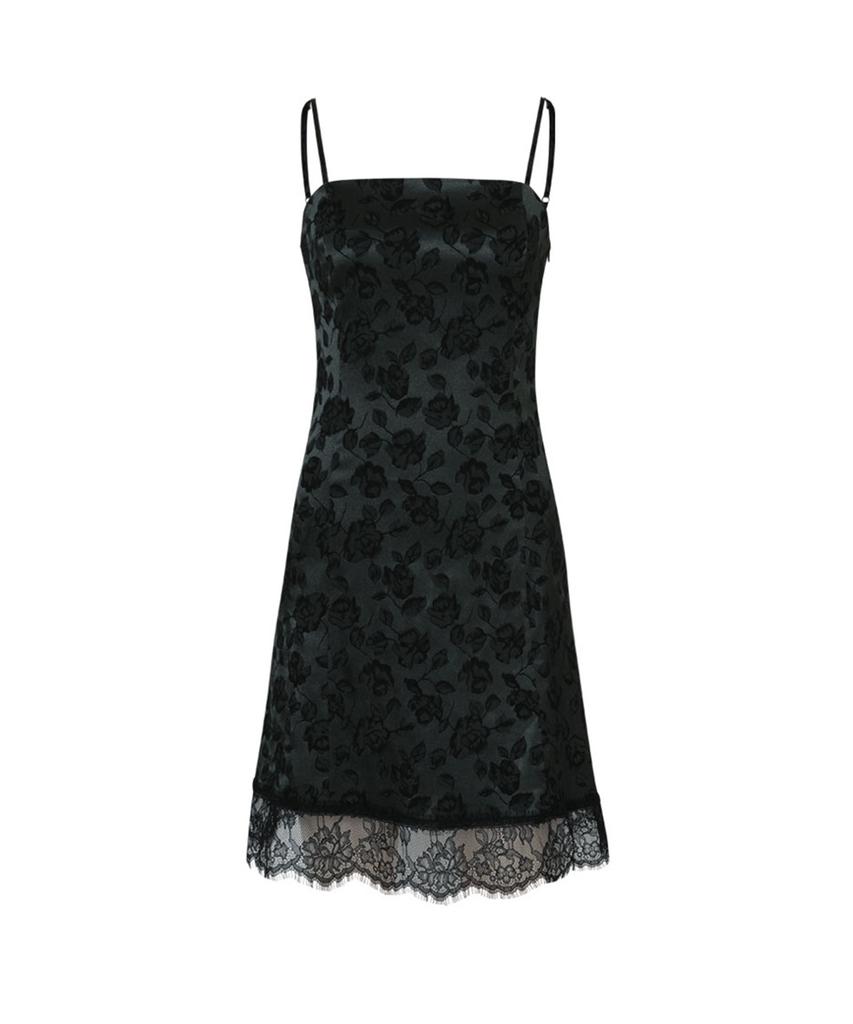 Lulu Seoul West Jacquard Slim Midi Dress (Green)