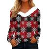 Long Sleeve Shirts For Women Cute Tops Christmas Prints Tees Blouses Casual Plus Size Basic Tops Pullover