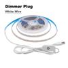 5V USB 2835 LED Strip Light with DC Plug 3528 SMD Flexible Led Tape Ribbon 60LED 0.5m 1m 2m 5m Cabinet Lights Night TV Backlight