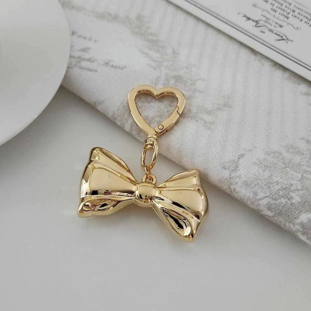Stylish Keychain Pendant with Delicate Bowknot Stylish Bowknot Bag Charm Portable Phone Straps Chain Keychain for Women