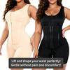 Plus Size Women Full Body Shaper Zipper Buttons Tummy Control Butt Lifting Shapewear