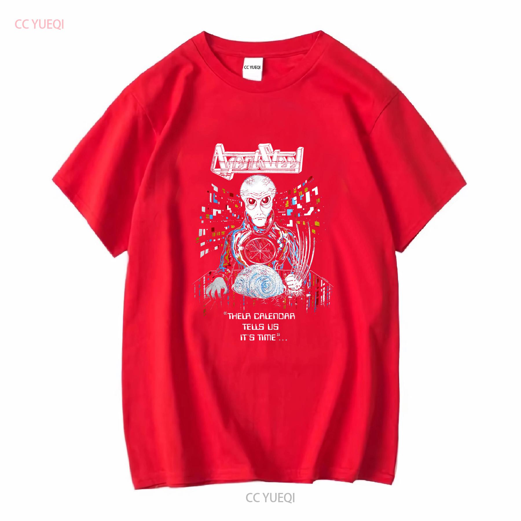 Agent Steel Their Calendar Tells Us Its Time T Shirt Black Men S to 5XL BE1865 vintage Washed Versatile Slightly Casual S