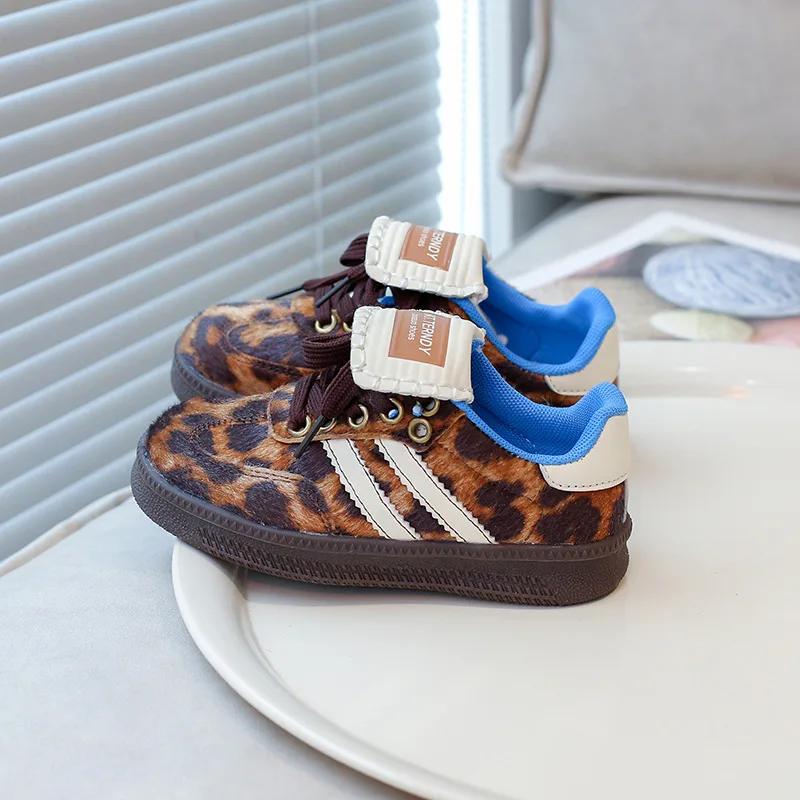 2024 Children Casual Shoes for Girls Spring Autumn New Fashionable Korean Style Soft Anti-slippery Versatile Chic Versatile Shoe