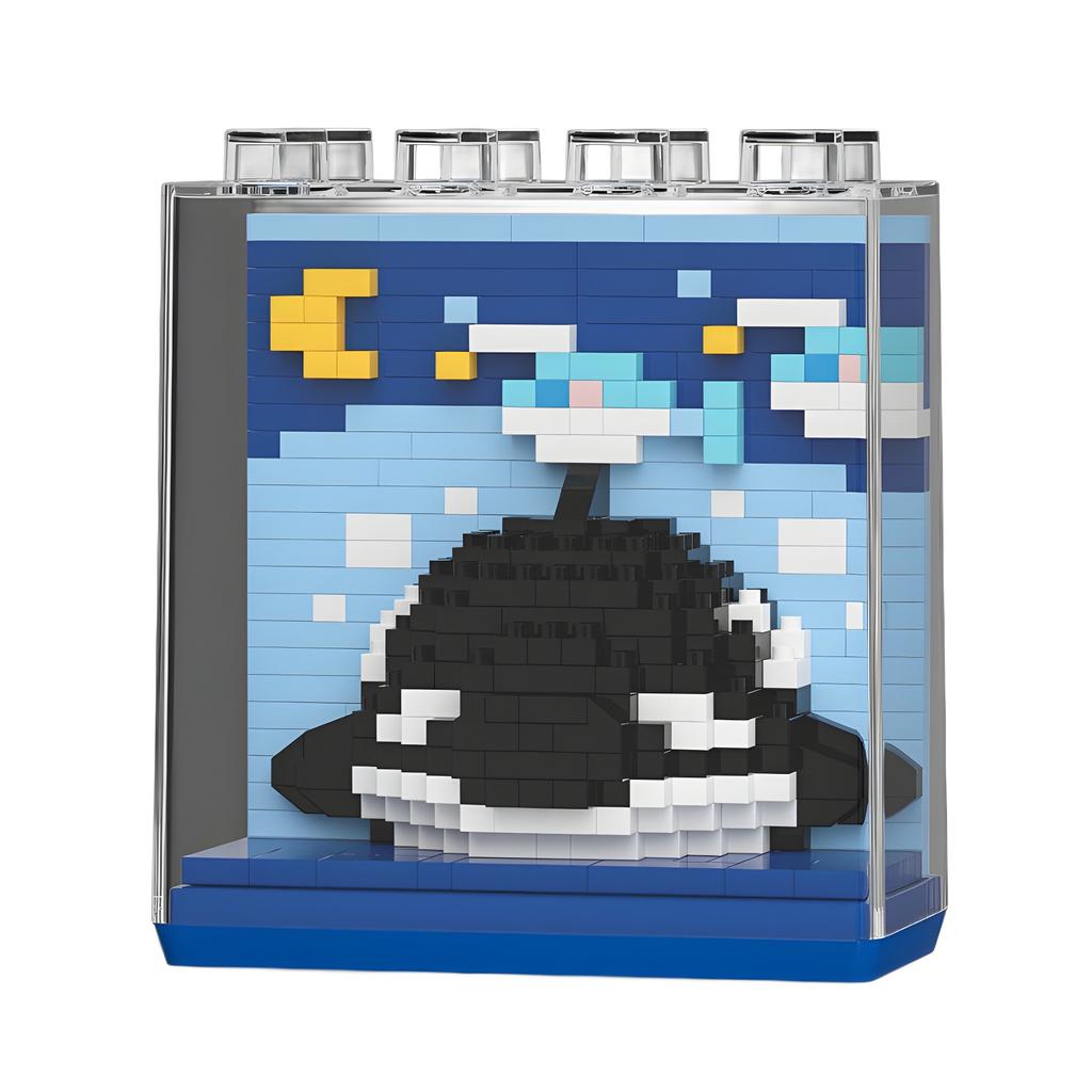 Sea Animals 3d Constructor Model Building Set Fish Mini Bricks Building Blocks Toy for Children Girls 7 to 10 Year Adults Block