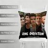 One D-D-Direction Album Cushion  Household Decoration Linen Sofa Cushion Cover: Skin-Friendly & Breathable with Invisible Zipper