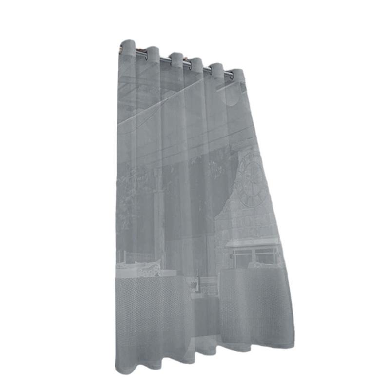 Outdoor Transparents Curtains Weatherproofs Eyelet Voile Curtains for Patioes Gazeboes
