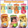 Fun Drawstring Rotating Plush Toys Fruit Juicer Watermelon Banana Orange Play House Interactive Toy for Kids Baby Birthday Gifts