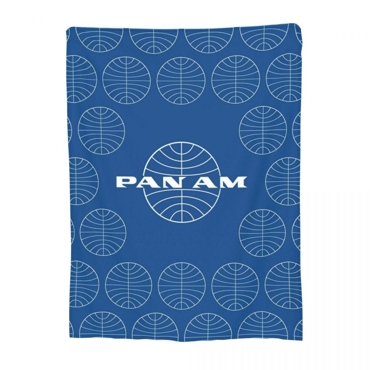 

Pan Am Mid 1950s Globe Inverted Blankets Fleece Throw Blanket Sofa Throw Blanket For Home Bedroom Travel Throws Bed Wilt 30x40in