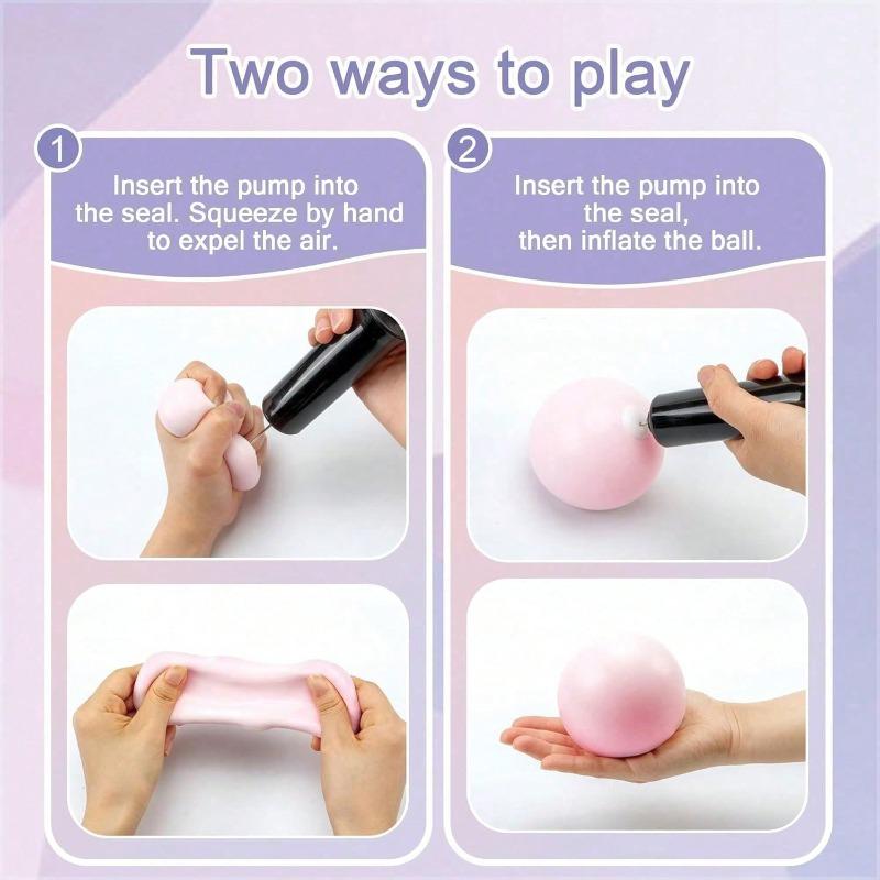 Squeeze-And-Release Sticky Mochi Fidget Toy, Soft Stress Relief, Squeezable Stress Ball