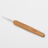 Carbonized Bamboo Handle Crochet Hook for DIY Knitting and Sweaters - Rounded Head