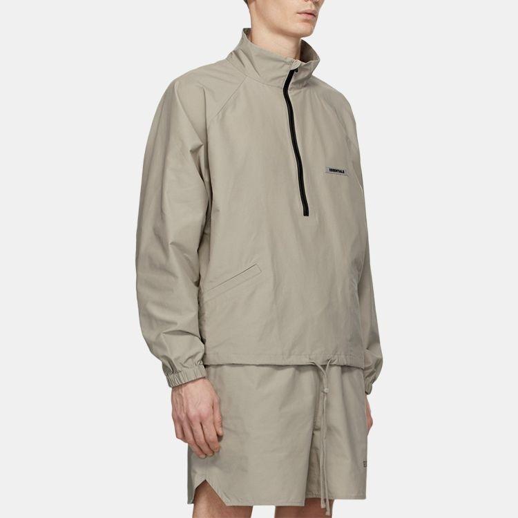 Fear of God Essentials FW20 Half-Zip Track Jacket Moss Men's FOG-FW20-188