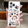 Casing For Honor 400 Lite Case ABR-NX1 Aesthetic Fashion Cute Cat Soft Silicone Back Cover Honor 400Lite Transparent Phone Case