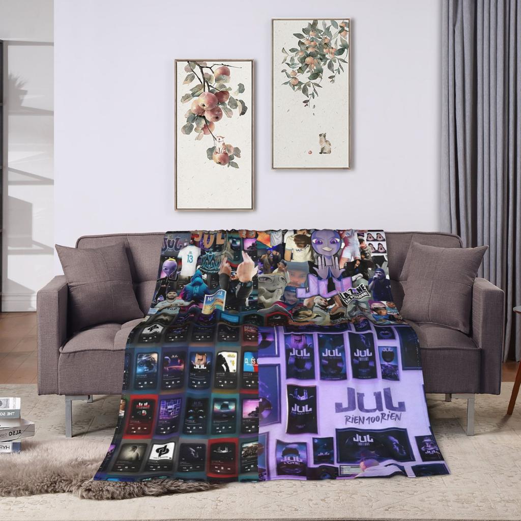Rapper Music JUL  Flannel Blanket  Warm Soft Throw Blanket for Bedroom Travel Comfortable Bedspread Sofa Bed Cover