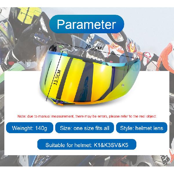 Full Face Helmet Visor for AGV K5 K3SV K1 Motorcycle Helmet Visors Casco Moto K1 Visor Capacete K3SV Visera K5 Lens WindshieldSpeed Sensors 6