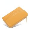 Women'S Wallet Fashion Lychee Grain PU Leather Women'S Zipper Buckle Horizontal Coin Purse Multi Card Bag