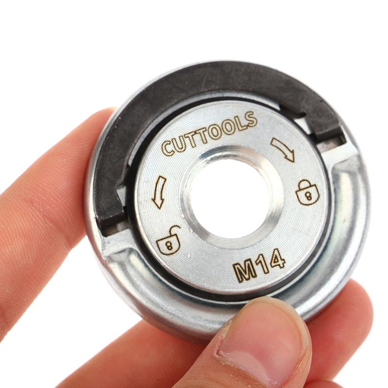 Piuliță de blocare rapidă galvanizată M14 universală pentru polizor unghiular Placă de presare Piuliță de blocare rapidă Instalare și îndepărtare portabilă