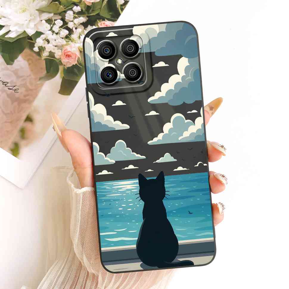 Luxury Pattern For Honor X8 4G Matte Silicone Back Shockproof Full Soft Cover For HonorX8 4G TFY-LX1 TFY-LX2 Fundas