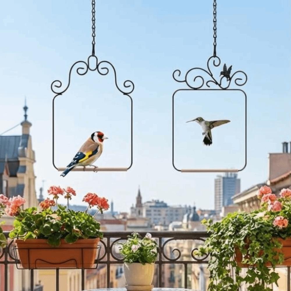 Grinding Claws Bird Perch Stand Wooden Dowel Bird Swing Cage Toys Bird Stand Rod Toys  Outdoor