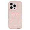 Pink bow floral phone case suitable for Apple phones