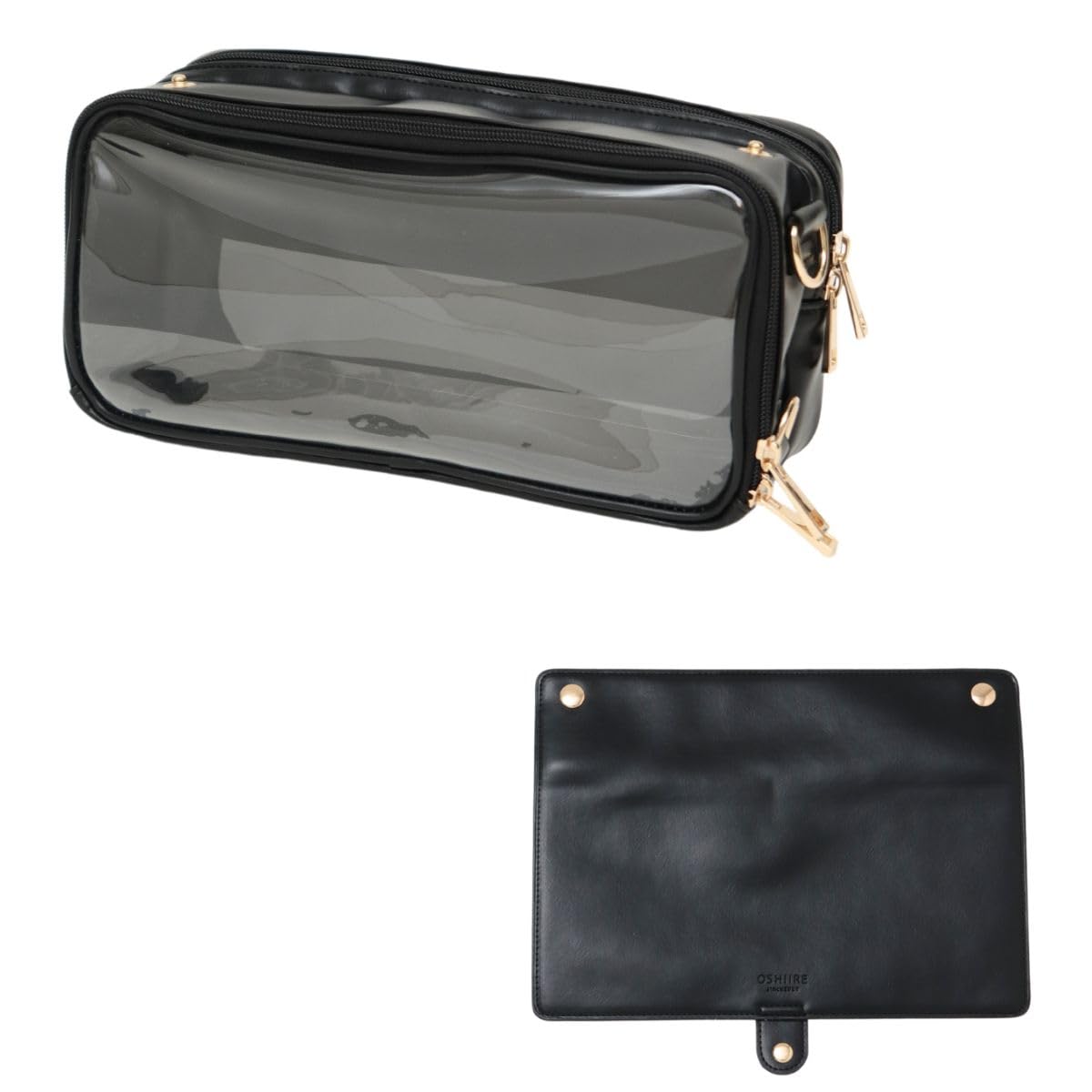 

Toyo Case Plush Bag, Oshi-Katsu Bag, Ita-Bag, Size: Approx. W29cm, D10.5cm, H14cm, OSHI-2914 (Body: Black, Lid: Black)