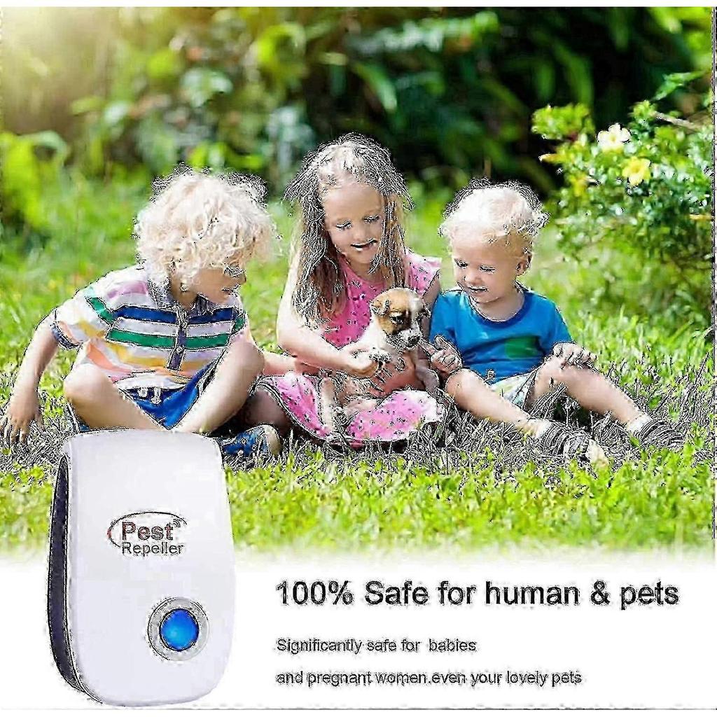 6 Pack Ultrasonic Insect & Rodent Repeller for Indoor Pest Control