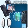Für Insta 360 X3 Objektivschutzfolie Set, Kratzfeste Objektivschützer Dual-Objektiv 360 Mod für Insta360 X3 Zubehör