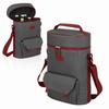 Large Red Wine Bag for 2 Bottles, Insulated Beverage Cooler Tote, Portable Storage Carrier
