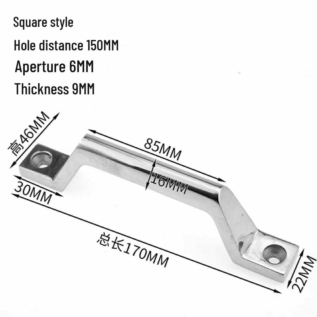 304 Stainless Steel Heavy Duty Pull Handle for Industrial Doors and Windows