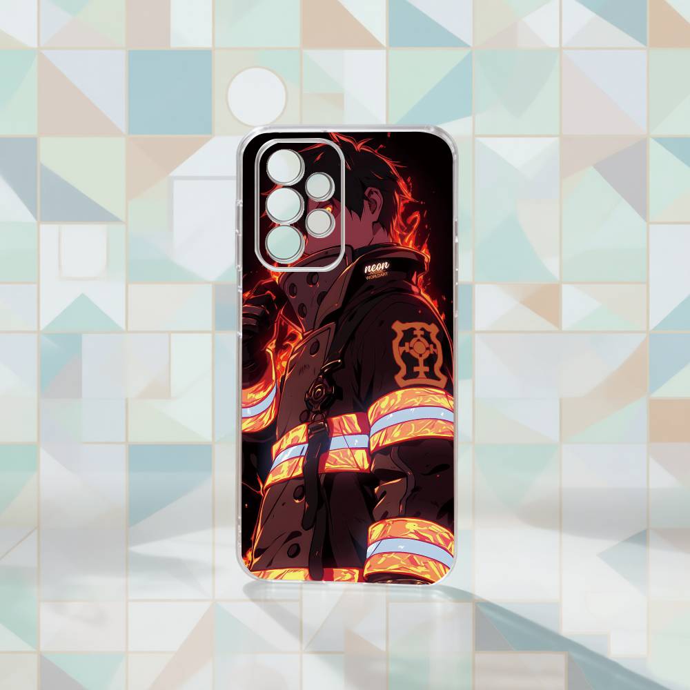 Fire Force Shinra Kusakabe Phone Case Transparent Silicone Soft For Samsung S25,S24,S21,S22,S23,S30,Ultra,S20,Plus,Fe