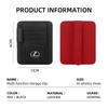 Car Sun Visor Sunglasses Clip Universal Business Cards Bill Holder Clip Leather Card Holder For LEXUS RX300 RX330 RX350 IS250