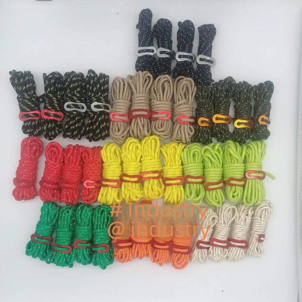 

5 мм светоотражающий ветрозащитный трос для палатки с пряжкой – 4 метра