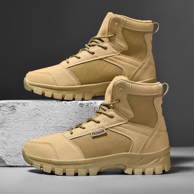Hiking Shoes for Men New High Top Desert Anti Slip Wear-resistant Unisex Outdoor Leisure Camping Trekking Shoes