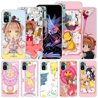 CardCaptor Sakura Anime Soft Case For Xiaomi Redmi Note 11S 10S 11 10 Phone Cover 11T 11E Pro 9 9S 8 8T 9T 7 6 5 4X Shell Coque
