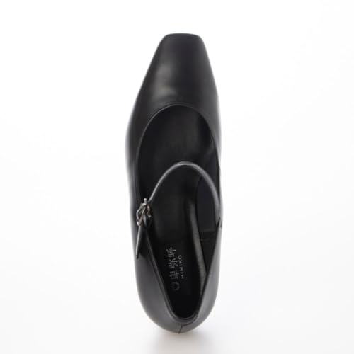 Himiko 5cm Heel Square Toe Strap Pumps/600004 Black 230