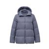 Womens Lightweight Down Puffer Jacket Short Hooded Warm Outerwear 85-90% White Duck Fill
