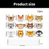 Forest Friend Kids Party Mask 12Pieces Set Cardboard Animal Face Mask for Dress Up Fun Halloween Cosplay Party Supplies
