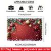 2D Red Gold Christmas Background for Winter Festivals and Xmas Events