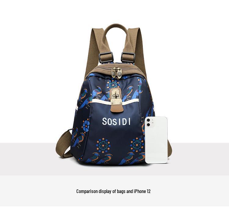 Trendy 2025 Women's Waterproof Nylon Travel Backpack & Crossbody