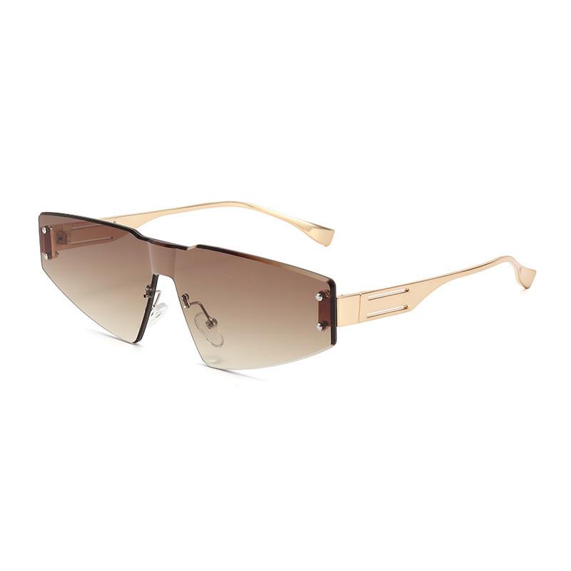 Unisex Geometric Style Pc Frame Sunglasses With Shield Uv Protection For Outdoor Sports And Driving