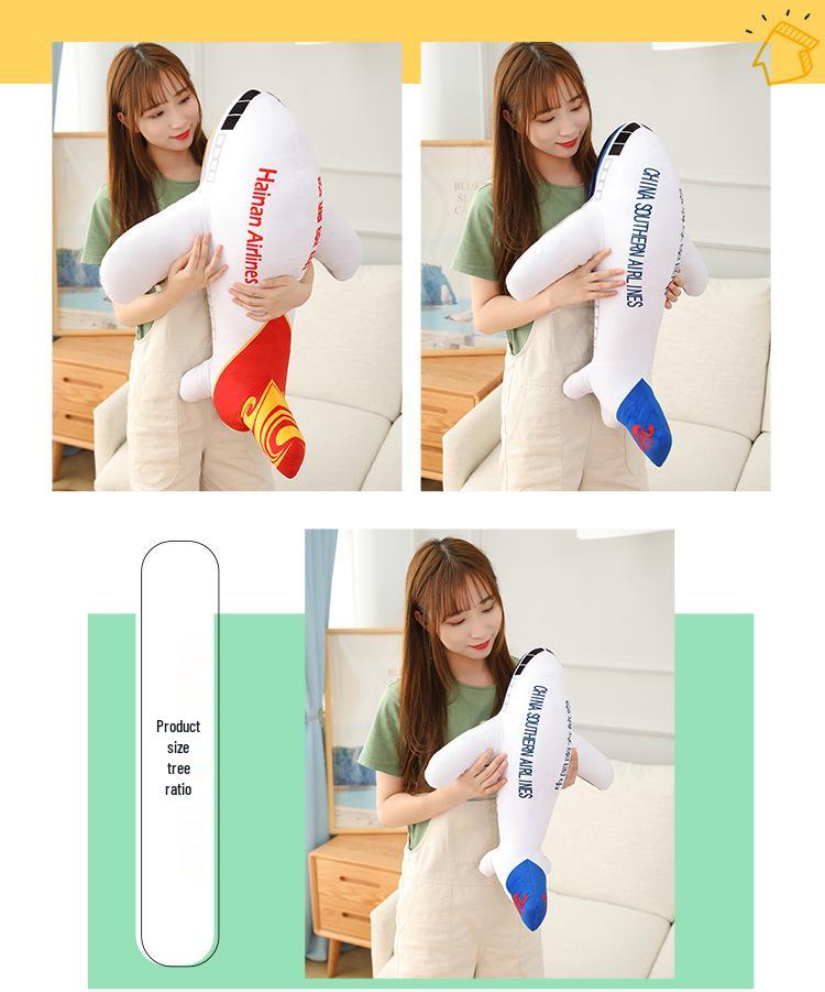 Plush Airplane Model Pillow for Kids - Children's Day Gift