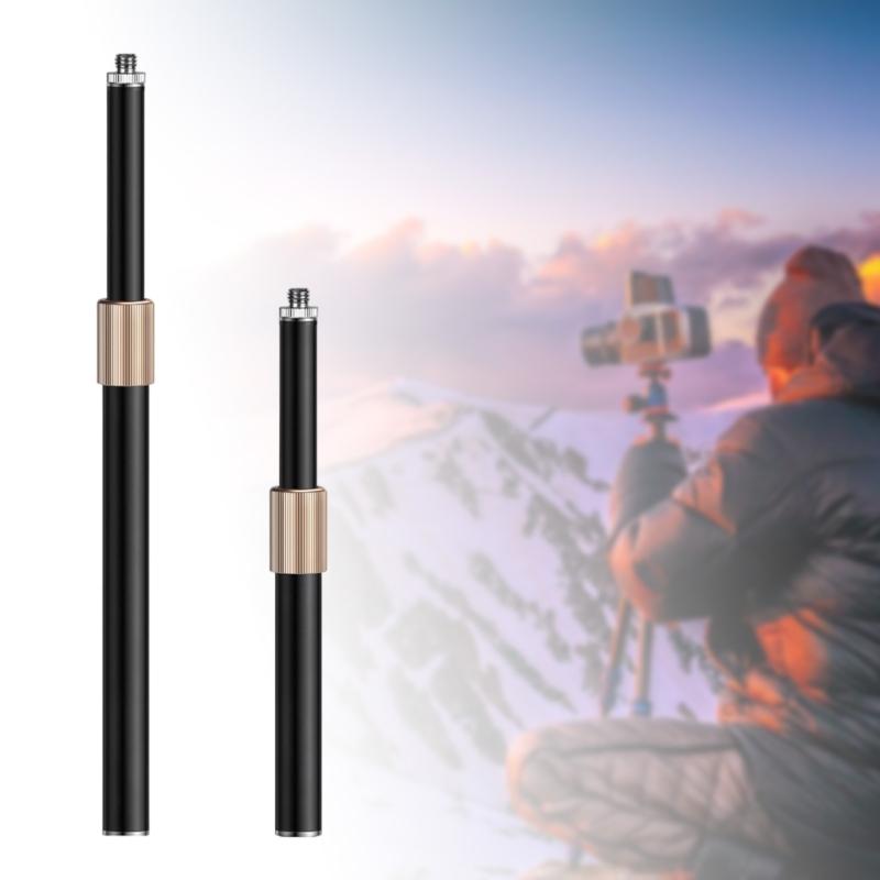 Strong Iron Telescoping Link Post 21/39cm Modifiable 1/4" To 3/8" Mount For Photography Equipment Support