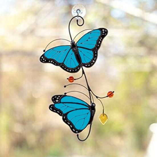 

Butterfly Pendant Sturdy Anti-rust Metal Butterfly Hanging Ornament for Kid