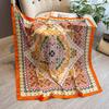 New Print Head Scarf Women Four Seasons Foulard Satin Square Head Hijab Scarfs For Ladies Shawls 90*90 Silk Scarf Muslim Hijab