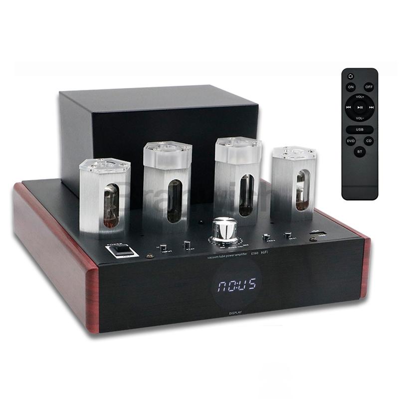 

120 Вт Высокомощный усилитель Hifi Tube Fever Pre-stage Audido Speaker Amplifier Домашний кинотеатр Bluetooth 5.0 Поддержка 4-16 динамиков