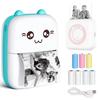 Mini Printer Portable Bluetooth Wireless Smart Label Thermal Portable Printers Stickers Paper Wireless Printers Children Gifts