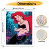 Disney The Little Mermaid Ariel oil painting art kit handmade painting diy home decoration
